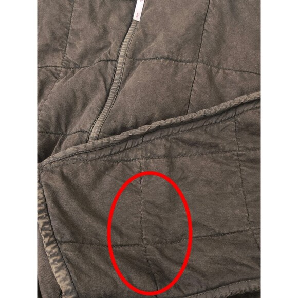 Free People Dolman Quilted Knit Jacket Top Oversized Zip-up Slouchy S 284078 - Picture 6 of 7